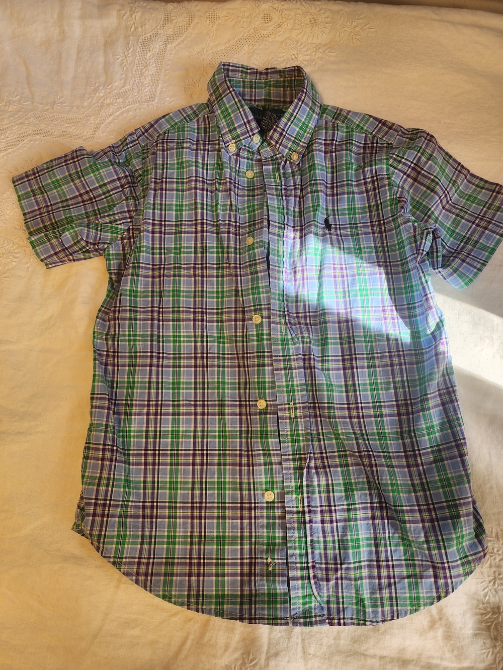 Polo Ralph Lauren Set Short Sleeve Button Down And Zip Up Jacket